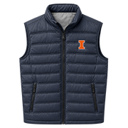 Illinois Flag & Anthem Full Zip Puffer Vest