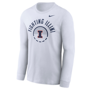 Illinois Fighting Illini Men's Nike Long Sleeve Shoot Shirt White
