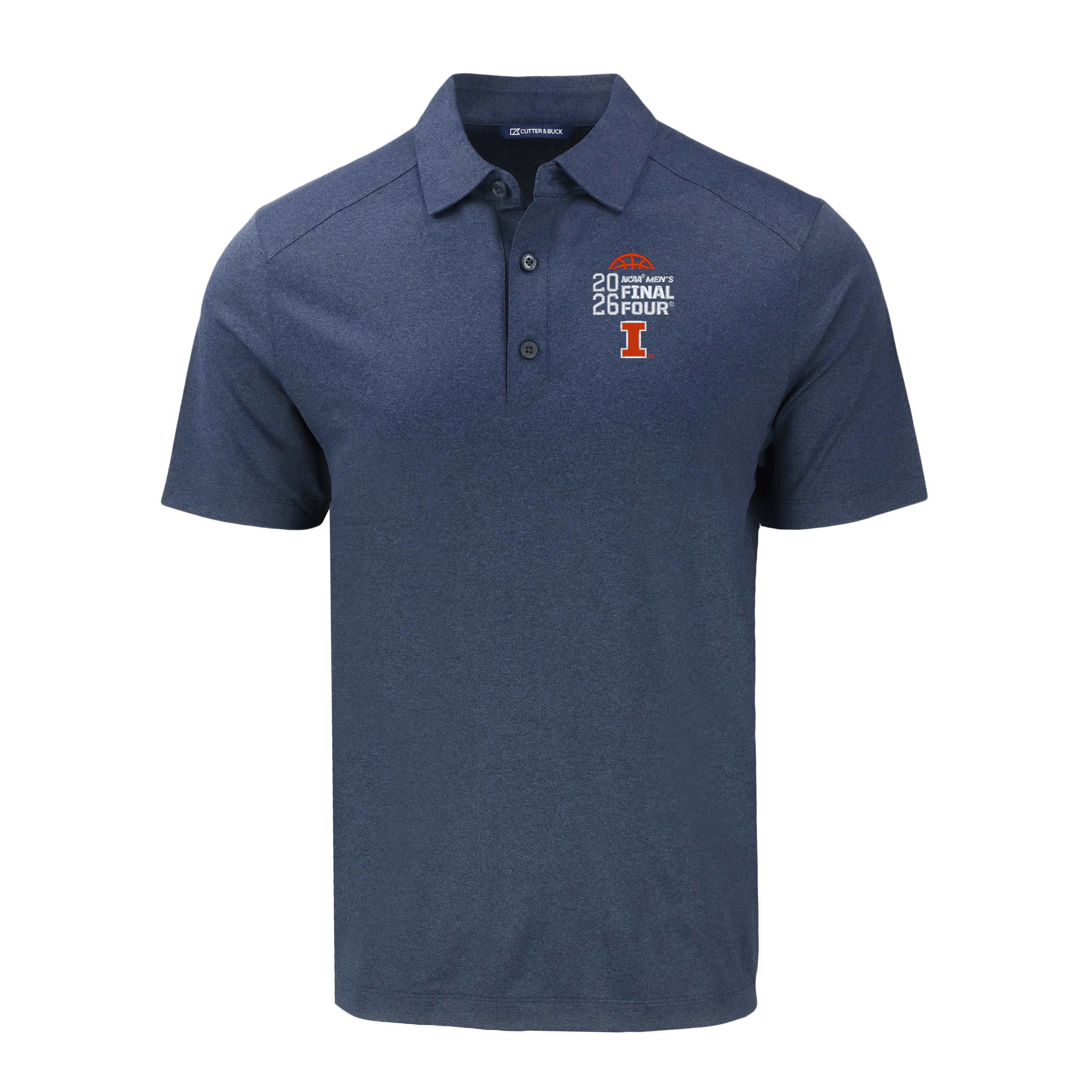 Illinois Fighting Illini Men's Basketball 2026 Final Four Navy Forge Polo