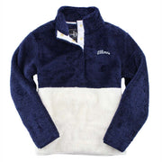 Illinois Women's Jacket Navy/White Half-Snap Sherpa
