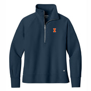 Illinois Fighting Illini Womens Plus Size Half-Zip