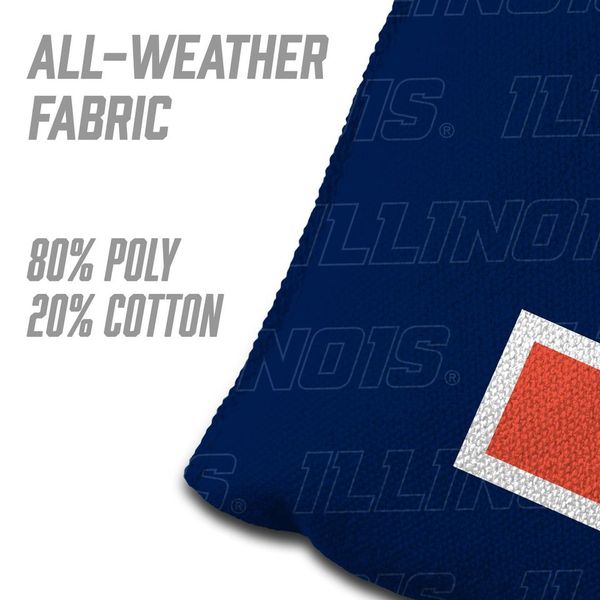 Illinois Cornhole Bag Set Navy