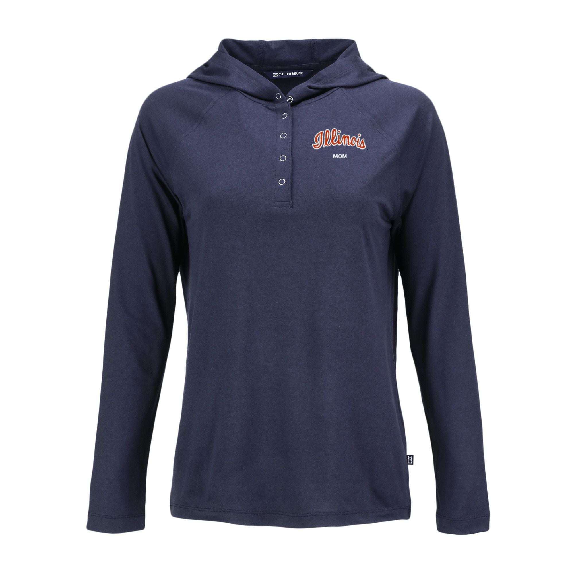 Illinois Fighting Illini Women's Coastline Hooded Shirt Mom