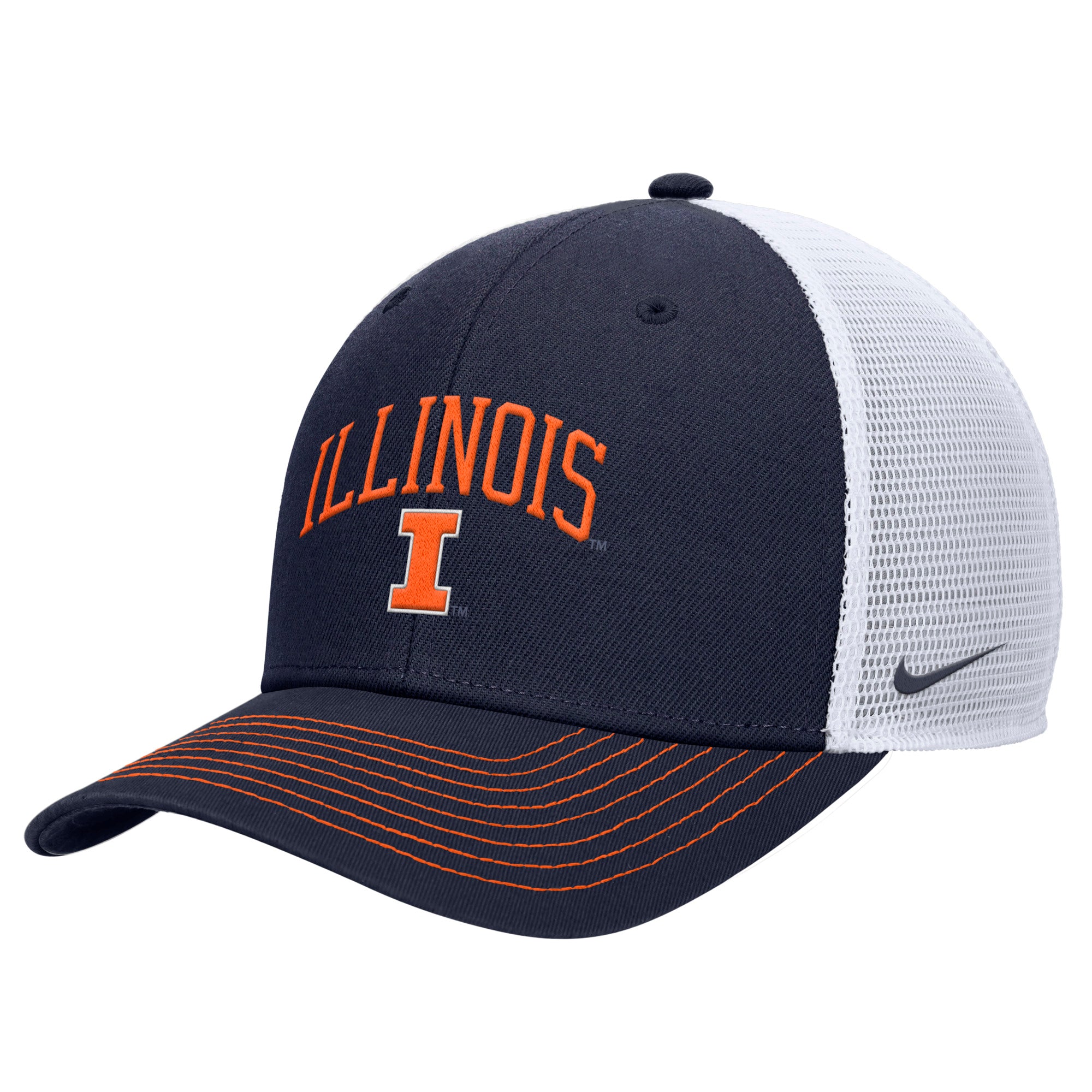 Illinois Nike Rise Structured Trucker Hat