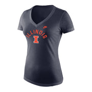 Illinois Women's Nike Navy V-Neck T-Shirt