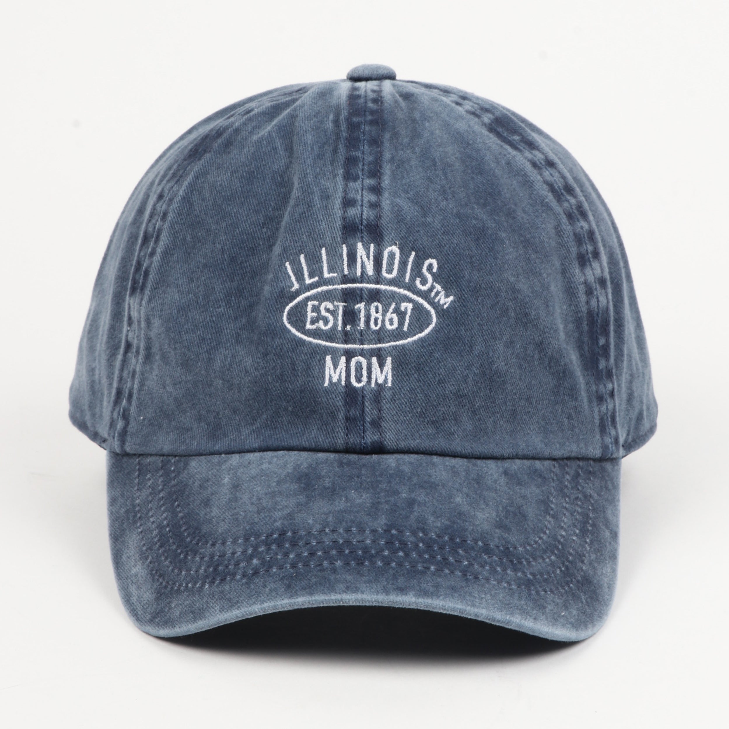 Illinois Denim Mom Hat