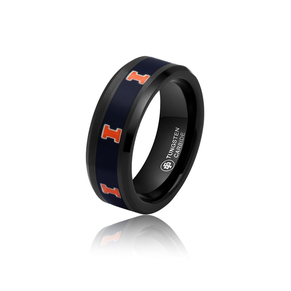 Illinois Fighting Illini Tungsten Ring