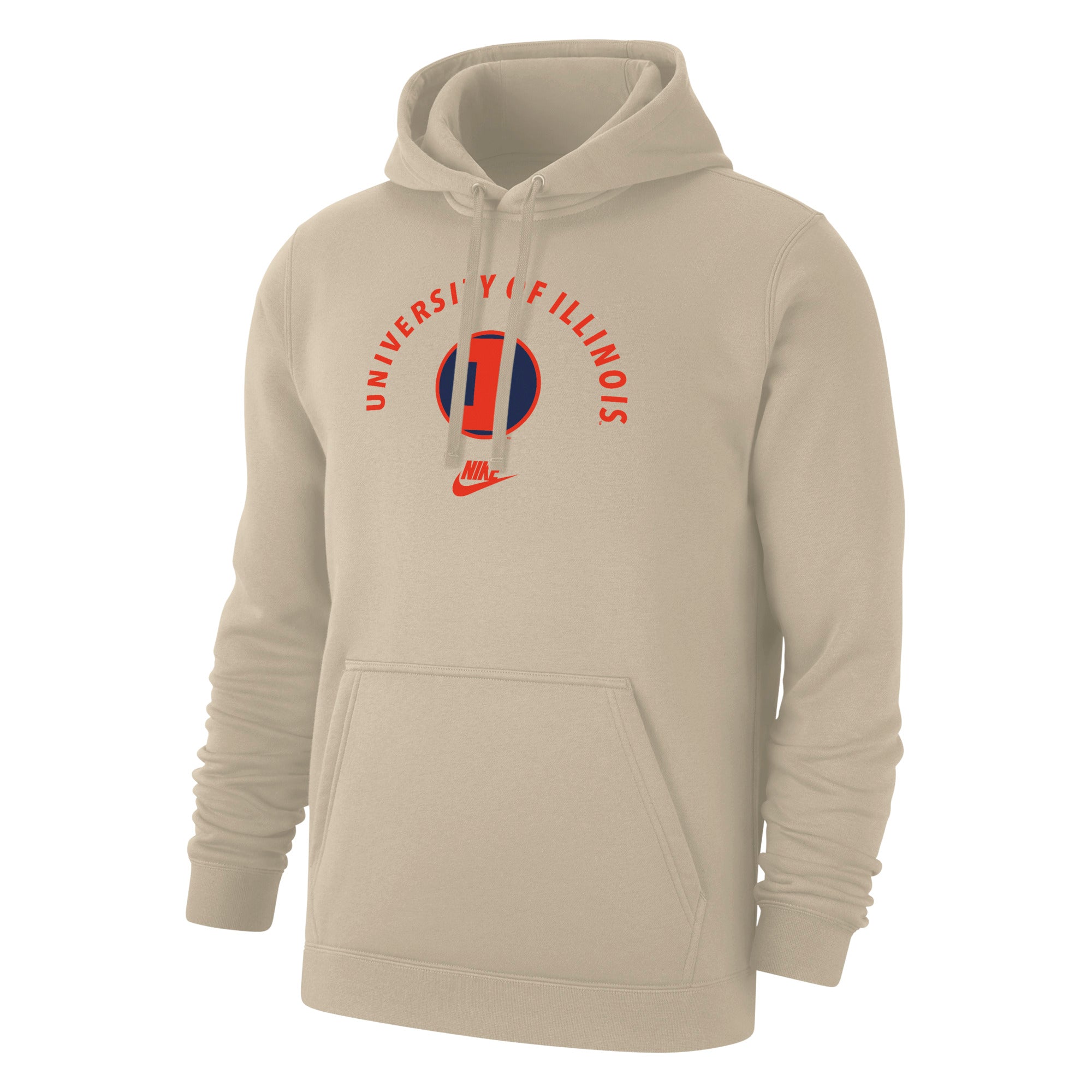 Illinois Hoodie Men's Vintage I Nike Tan