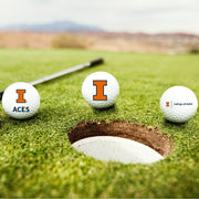 ILLINOIS FIGHTING ILLINI ACES DOZEN GOLF BALLS