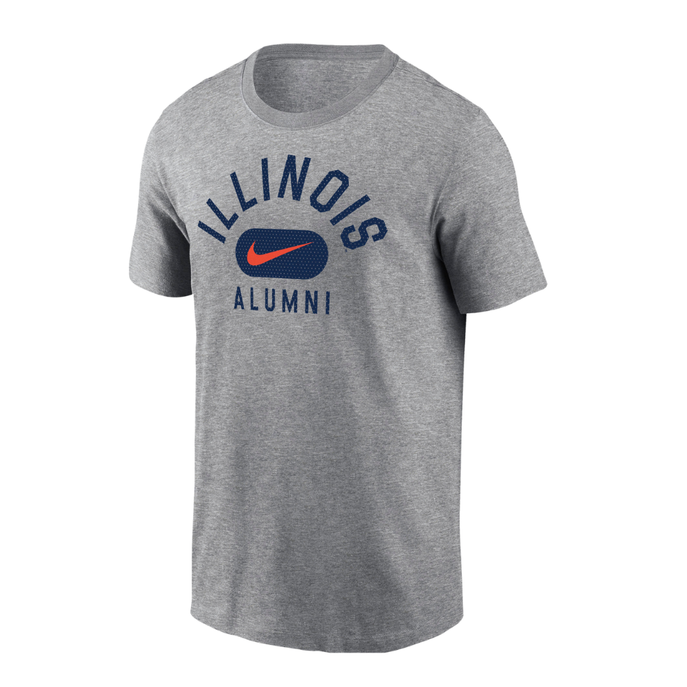 Illinois Nike Basic Grey Alumni T-Shirt