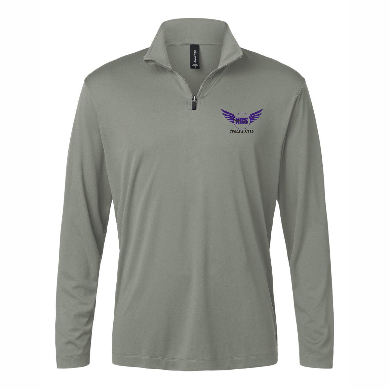 NGS Track and Field Quarter-Zip Greystone