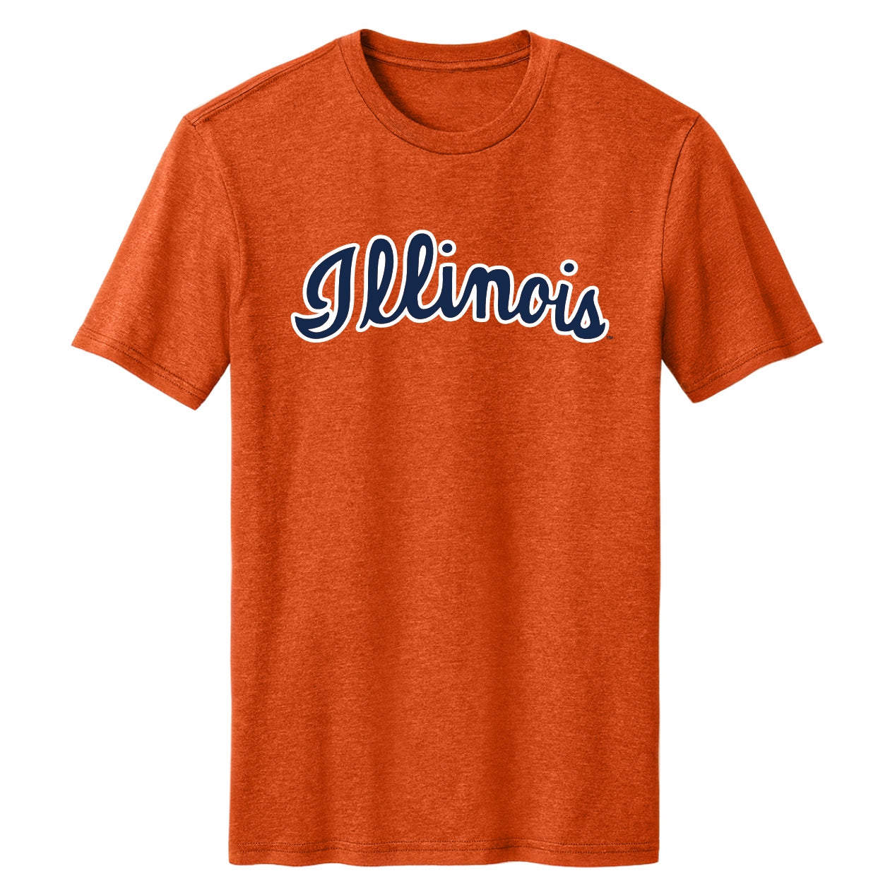 Illinois T-Shirt Orange Heather Script