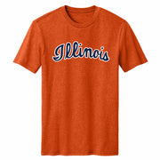 Illinois T-Shirt Orange Heather Script