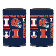 Illinois Koozie Navy Football