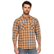 Illinois Flag & Anthem Western Plaid Shirt