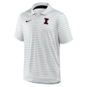 Illinois Nike White Tour Stripe Polo