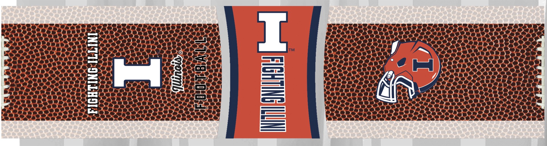 Fighting Illini 2oz Gameball Prism Shot Glass