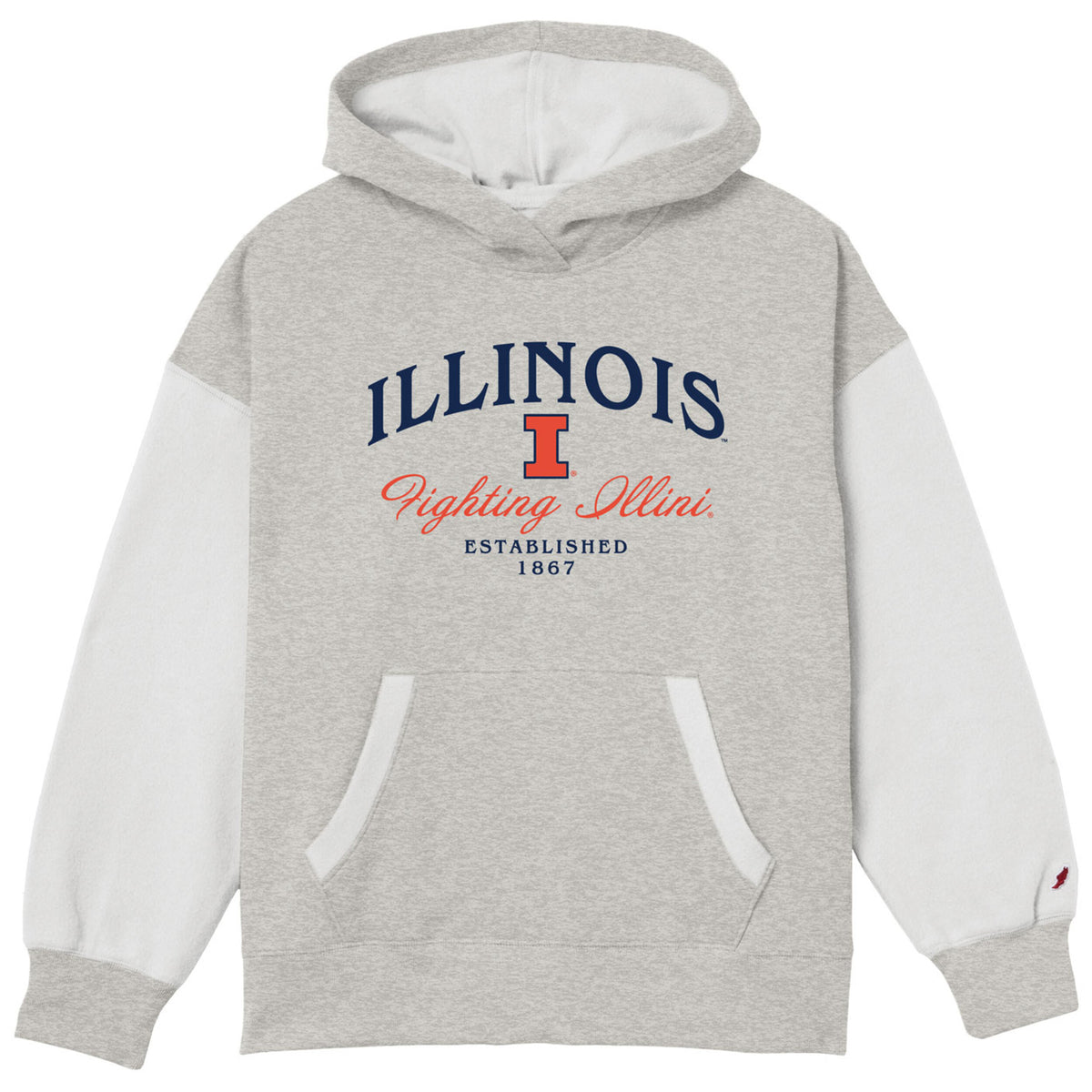 Fighting Illini Reverse Fleece Hood