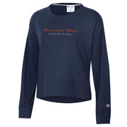 Illinois Sweatshirt Women's Navy Script U of I