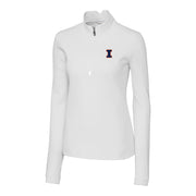 Illinois Fighting Illini Cutter & Buck Traverse Stretch Quarter Zip Womens Pullover