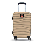 Illinois Fighting Illini Blitz 21" Hard Shell Carry On Luggage - Tan