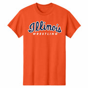 Illinois Fighting Illini Wrestling T-Shirt Orange Script