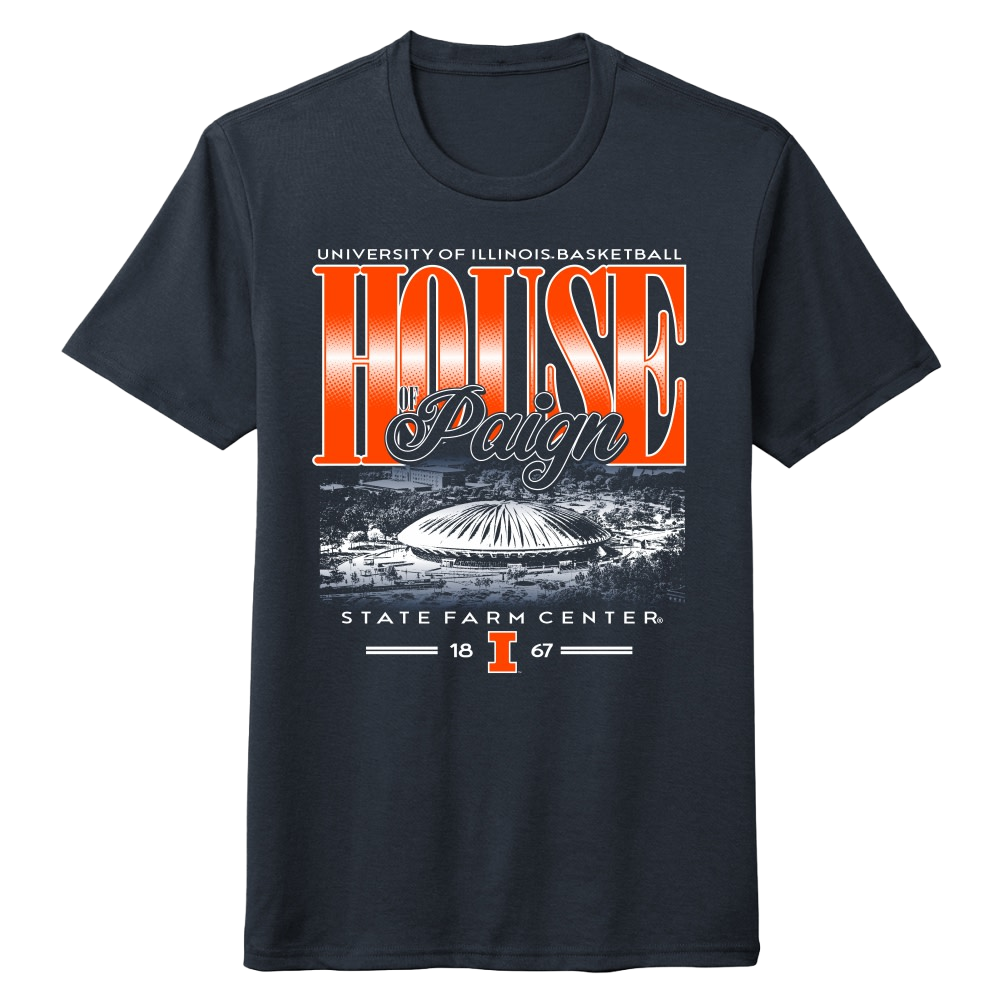 Fighting Color Illinois Fighting Illini House of Paign Short Sleeve Tee Navy ...