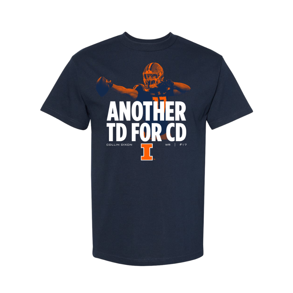 Illinois Fighting Illini NIL Another TD for CD Short Sleeve Tee