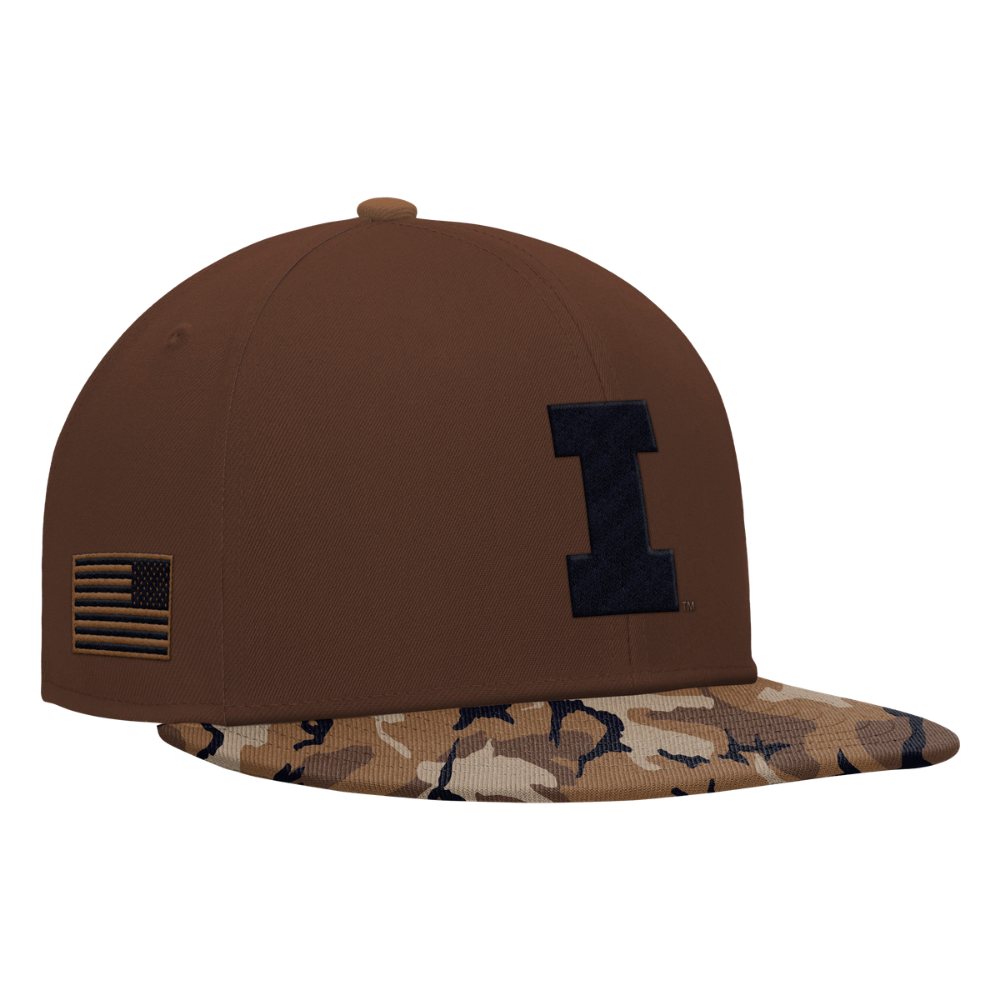 Illinois Nike Military Flat Bill Hat