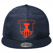 Illinois Fighting Illini New Era Shield Navy Camo Flat Bill Hat