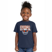 Illinois Fighting Illini Toddler Football Facemask Short Sleeve Tee