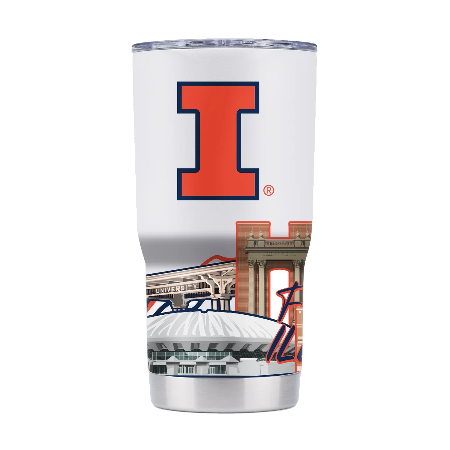 Illinois Campus Icons 20oz Tumbler