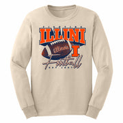 Illinois Football Natural Throwback Long Sleeve T-Shirt