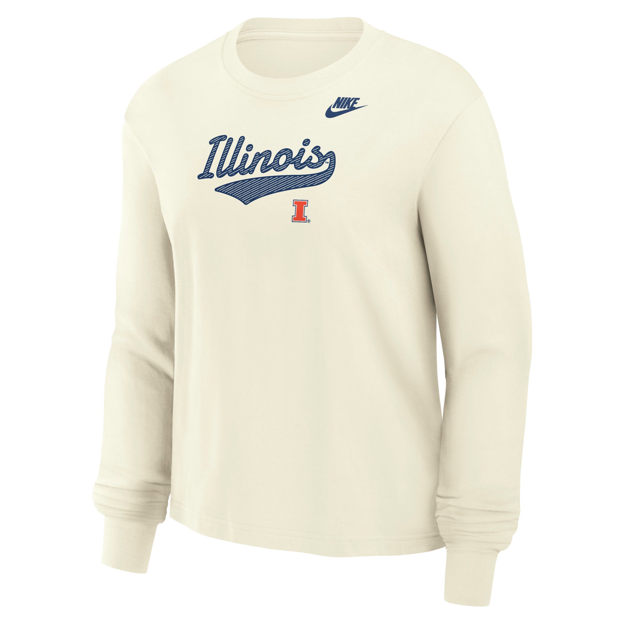 Illinois Shirt Women's Long-Sleeve Off-White Nike Script