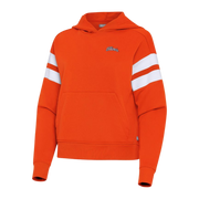 Fighting Illini Women's Antigua Script Stripe Sleeve Orange Hoodie