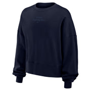 Illinois Women's Navy Embroidered Nike Crewneck
