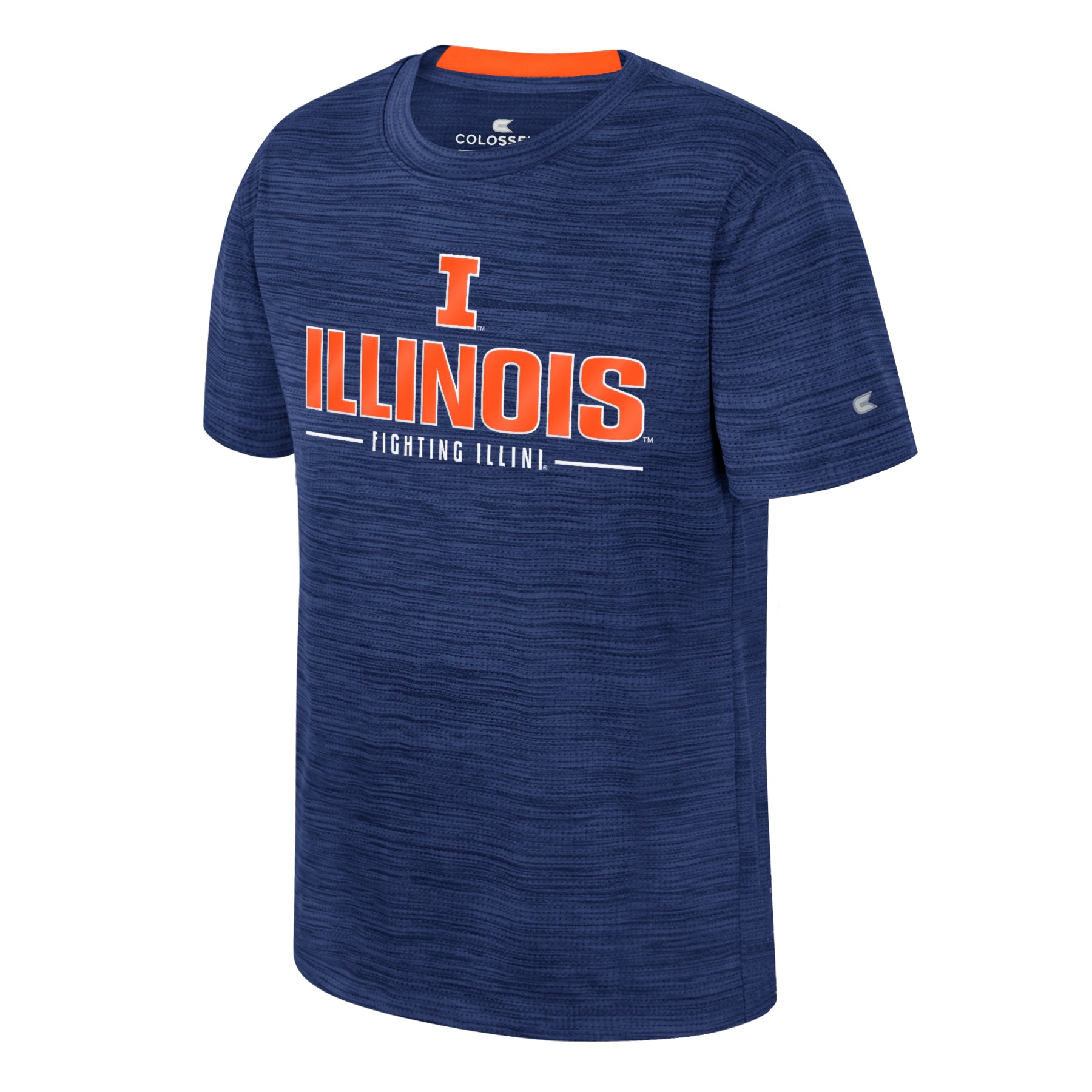 Illinois Fighting Illini T-Shirt Kids Basic Navy Heather