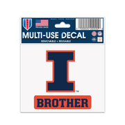 Fighting Illini Multi Use Brother Decal