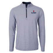 Illinois Fighting Illini Men's Virtue Micro Stripe Quarter-Zip Grainger