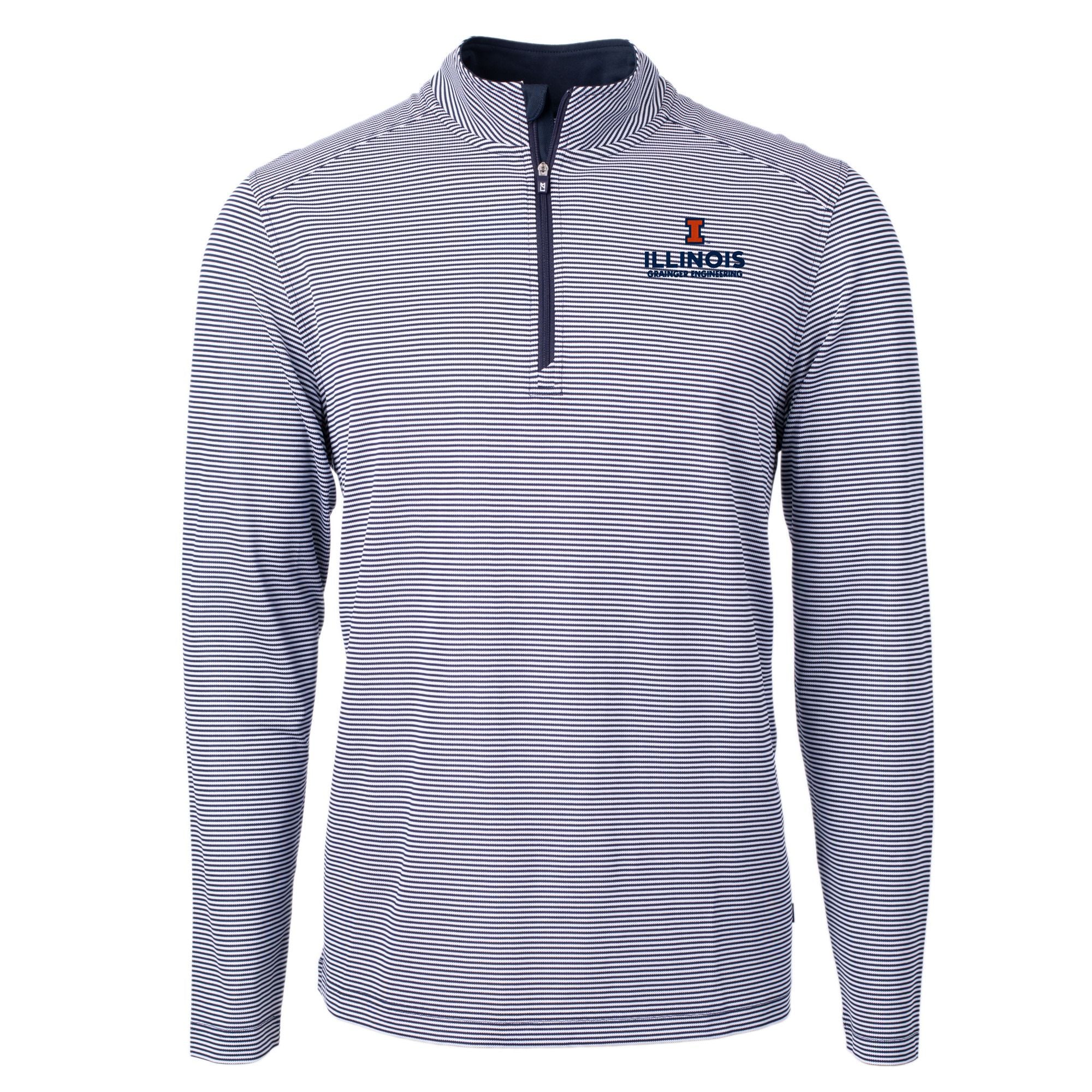 Illinois Fighting Illini Men's Virtue Micro Stripe Quarter-Zip Grainger