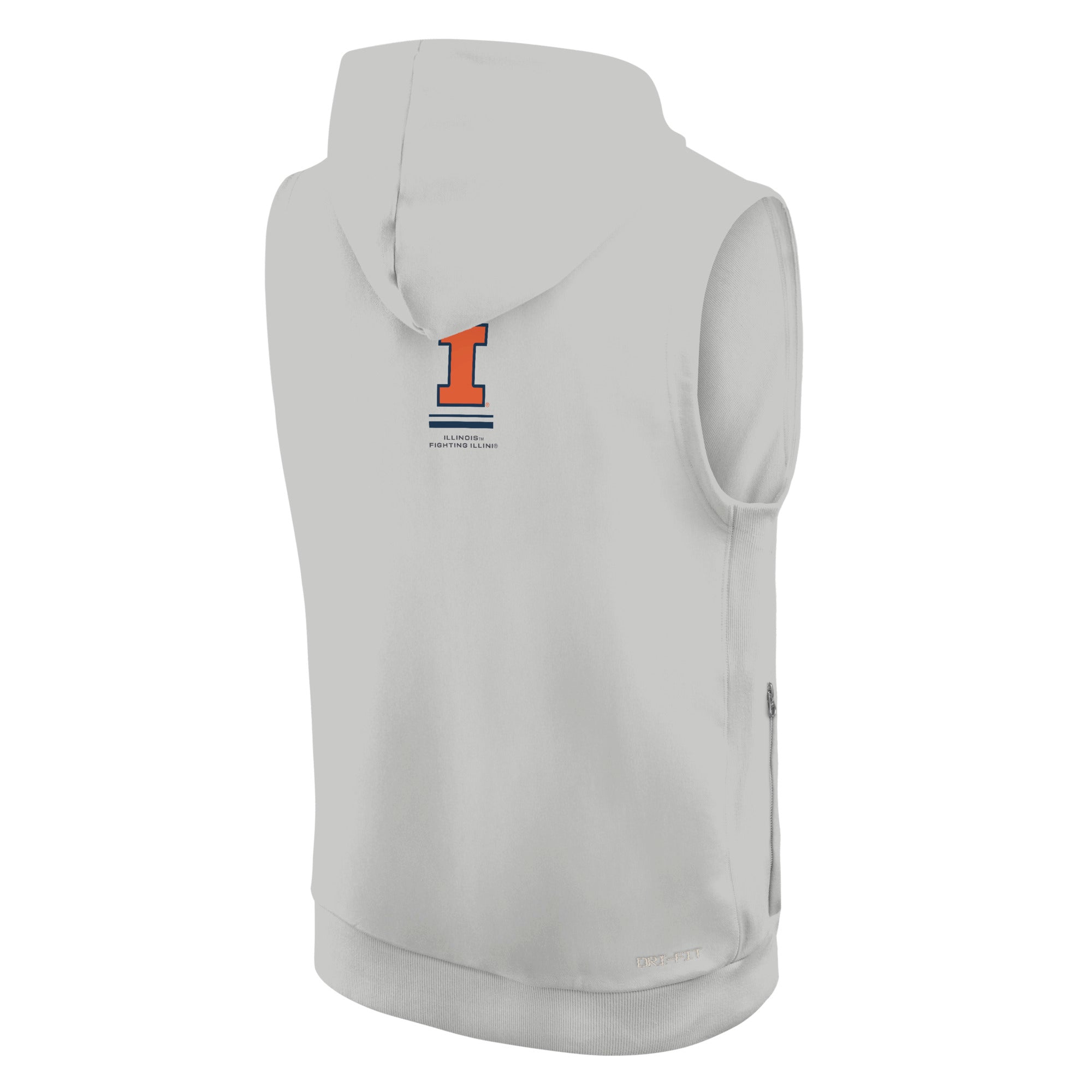 Illinois Sleeveless Hoodie Men's Grey Nike Slant