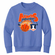 Illinois Basketball Sweatshirt Kids Light Blue