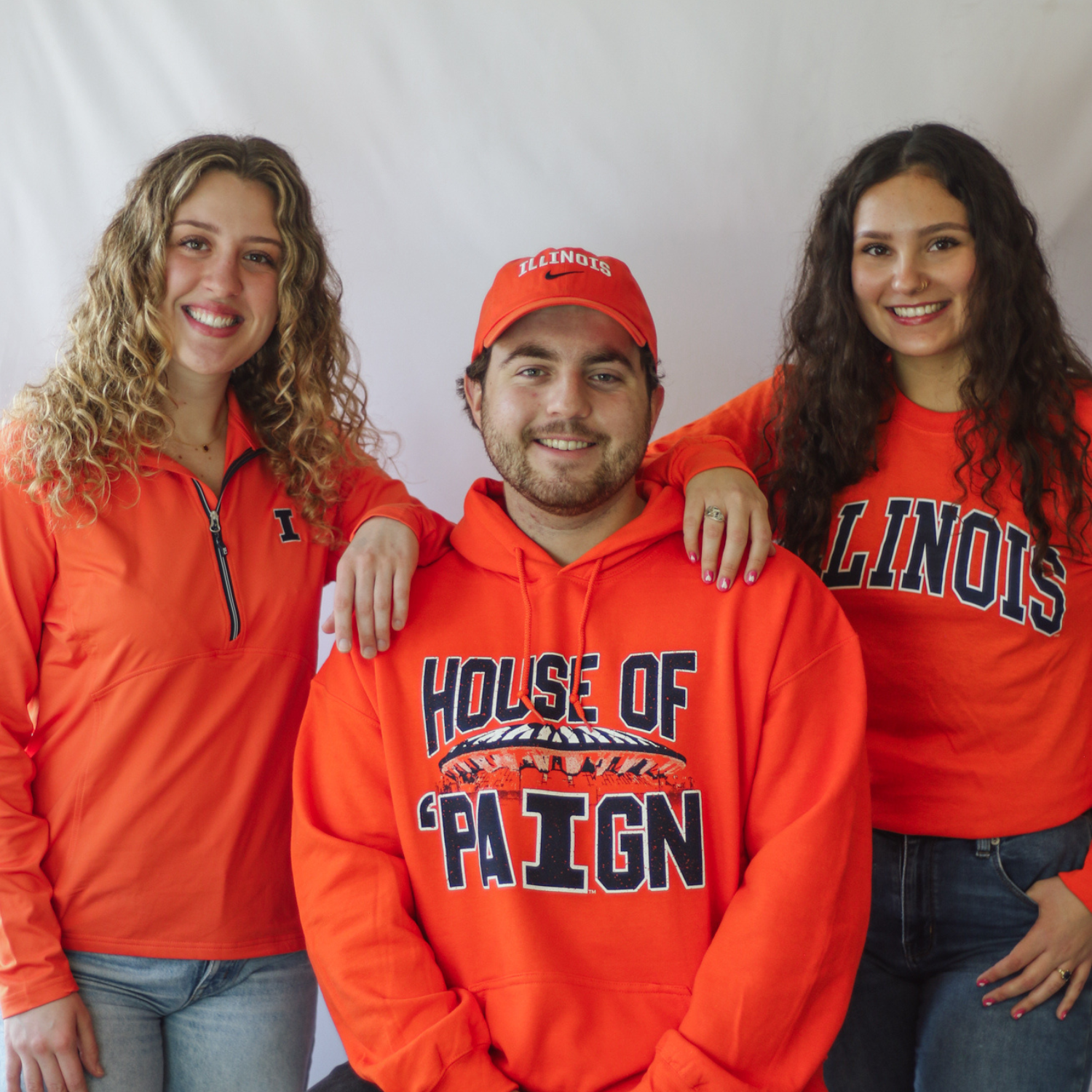Illinois Fighting Illini Women's Cutter & Buck Adapt Block I Orange Quarter-Zip