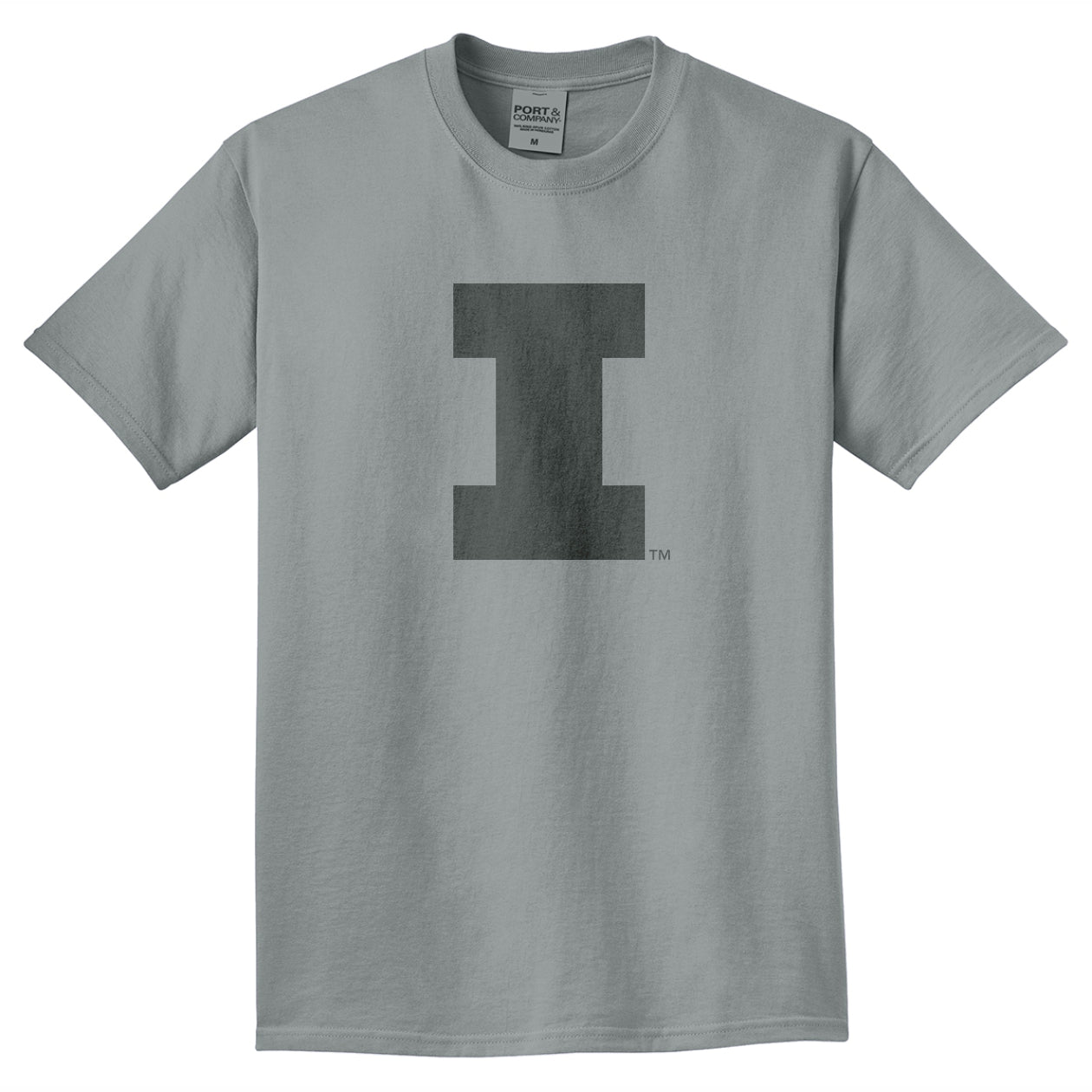 Illinois T-Shirt Grey Tonal Block I
