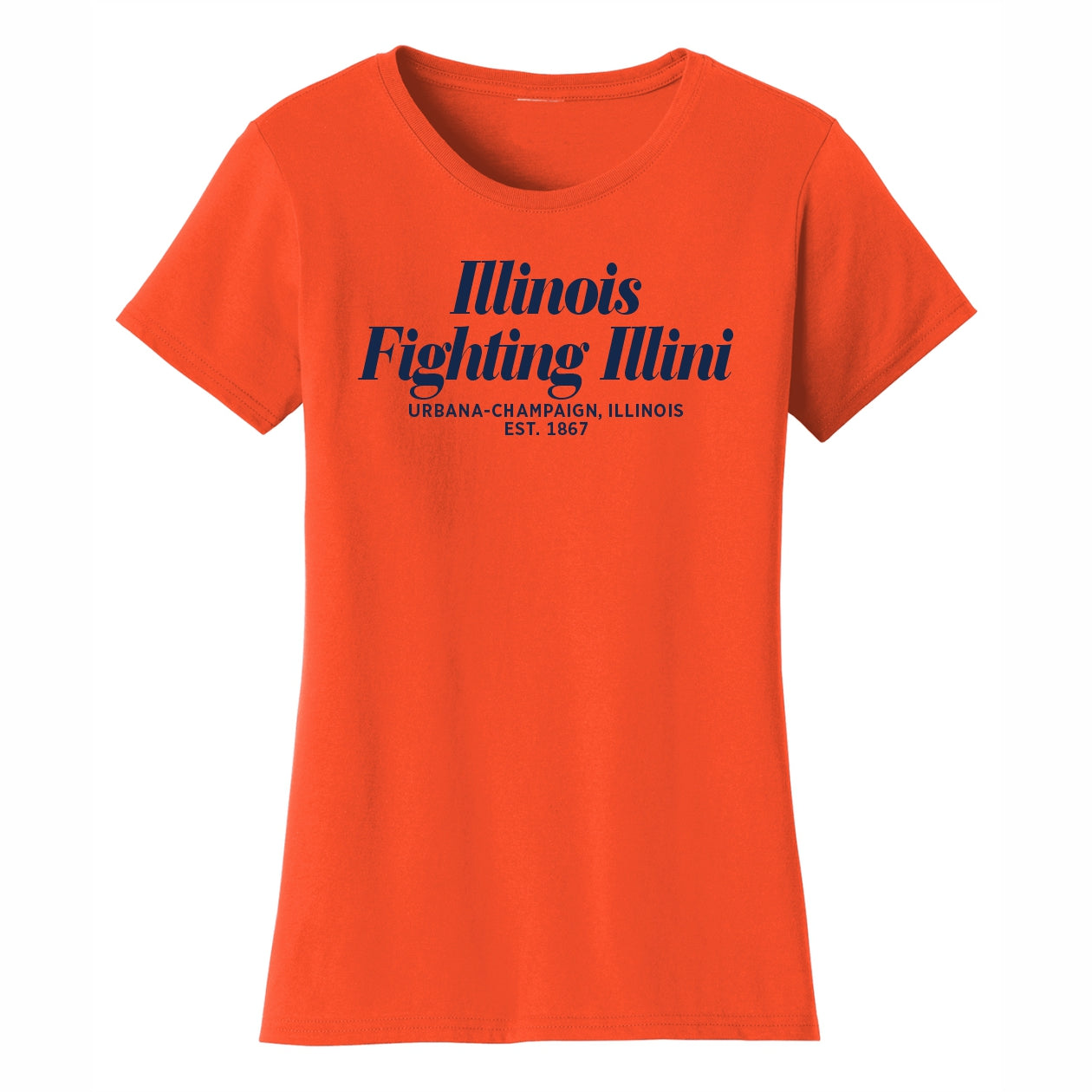 Illinois Shirt Women's Orange Fighting Illini