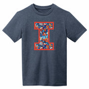 Illinois T-Shirt Kids Floral Block I