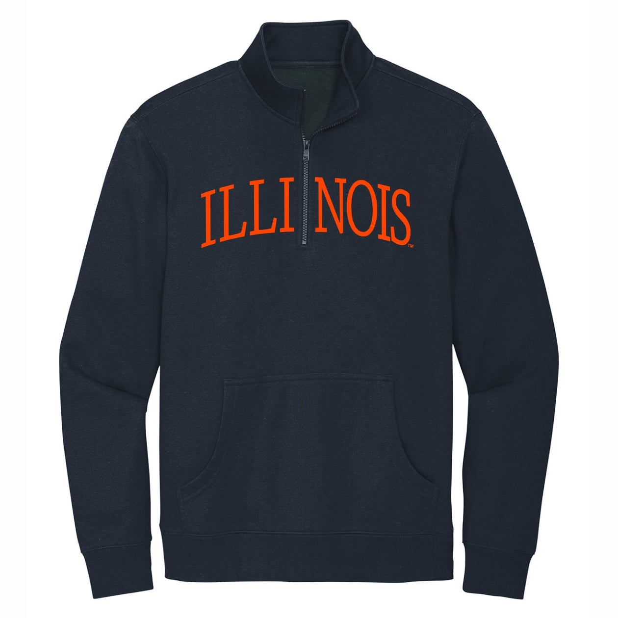Fighting Illini Arched Tinsel Quarter Zip
