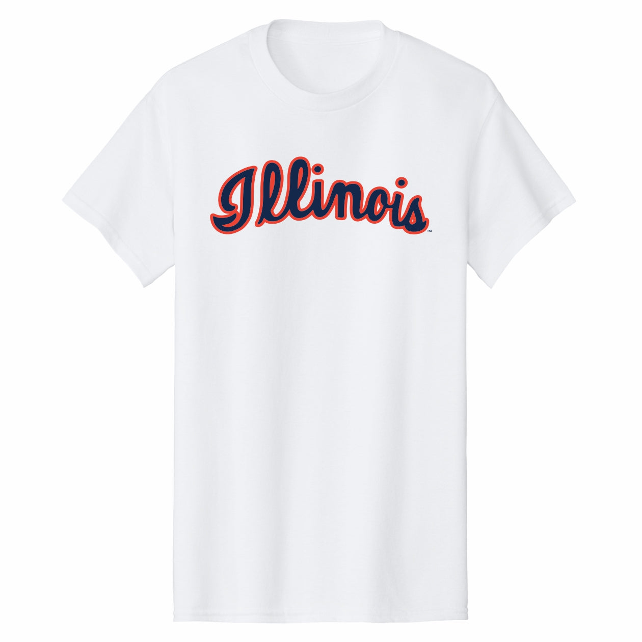 Illinois Fighting Illini T-Shirt White Script