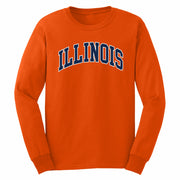 Illinois Fighting Illini Orange 2 Color Arch Long-Sleeve T-Shirt