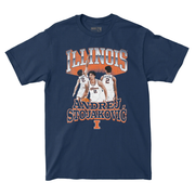 Illinois Basketball Andrej Stojakovic NIL T-Shirt